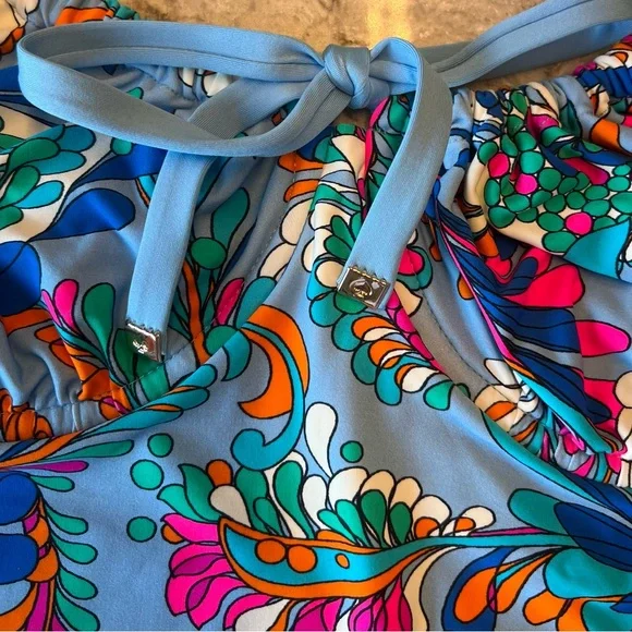 Kate Spade New York Sea Garden Floral Print One Piece Swimsuit Large - Picture 7 of 15